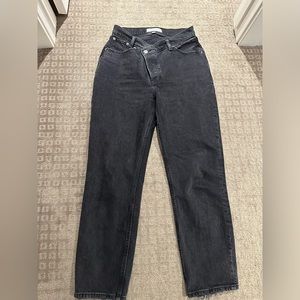 Abercrombie Curve Love Crossover Dad Jeans